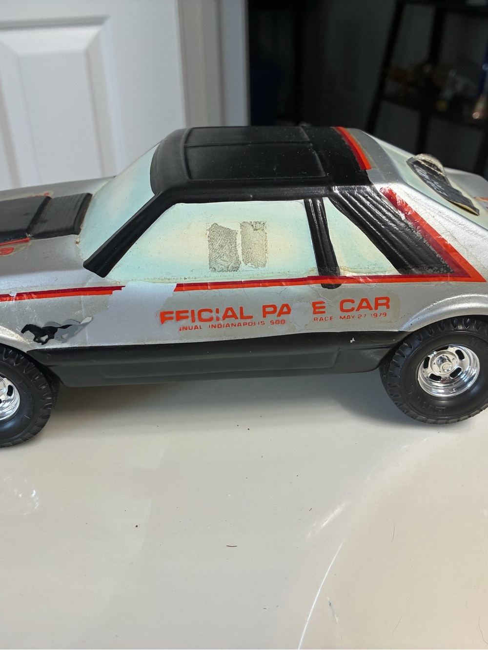 Vintage and Sealed Ezra Brooks Mustang Pace Car Decanter